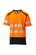 Arancione fluo/blu navy