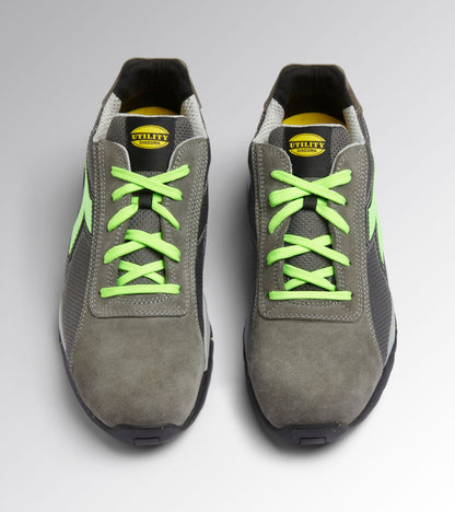 Diadora Glove MDS Text Low S1PS grigio carbone/verde fluo
