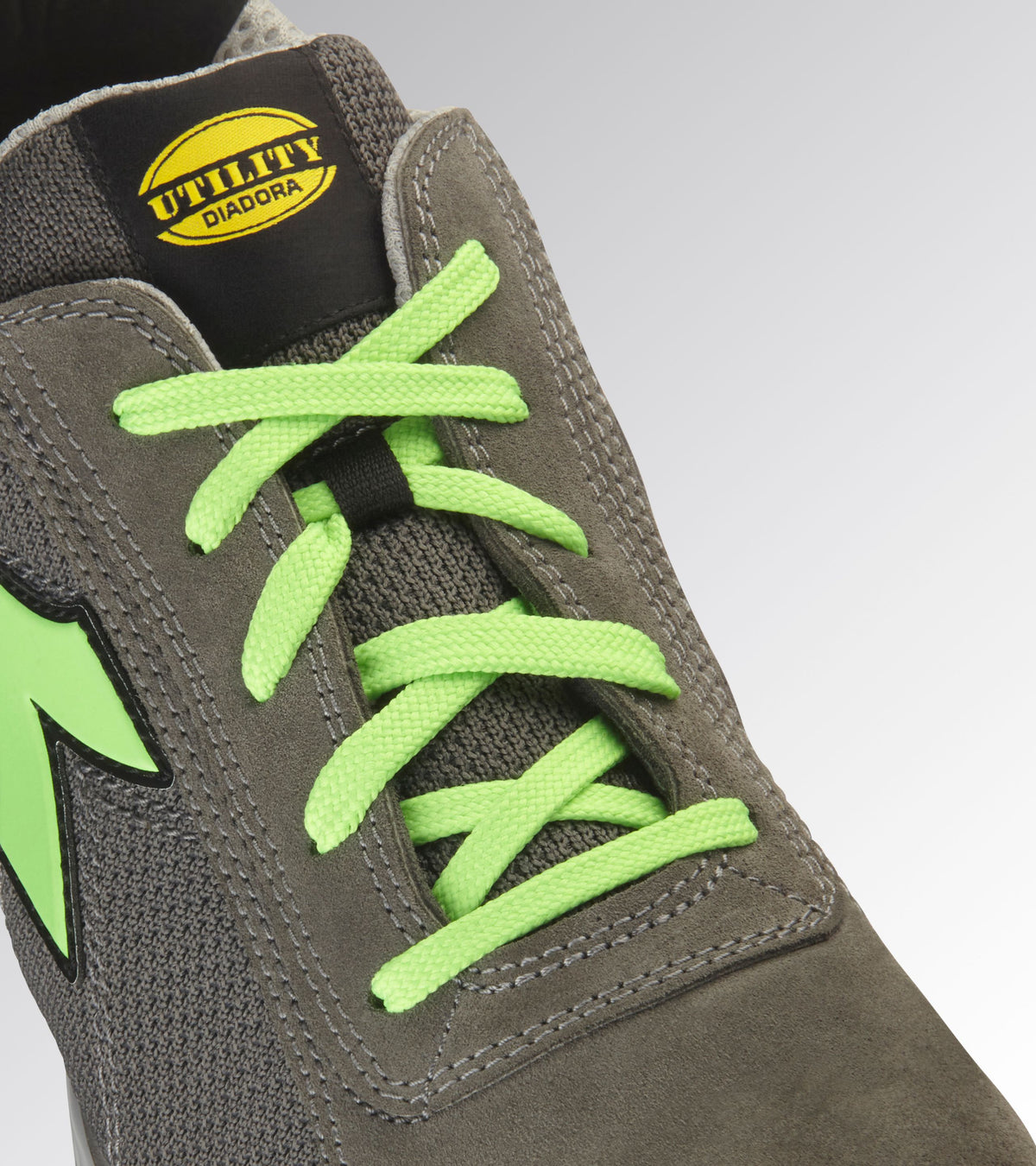 Diadora Glove MDS Text Low S1PS grigio carbone/verde fluo