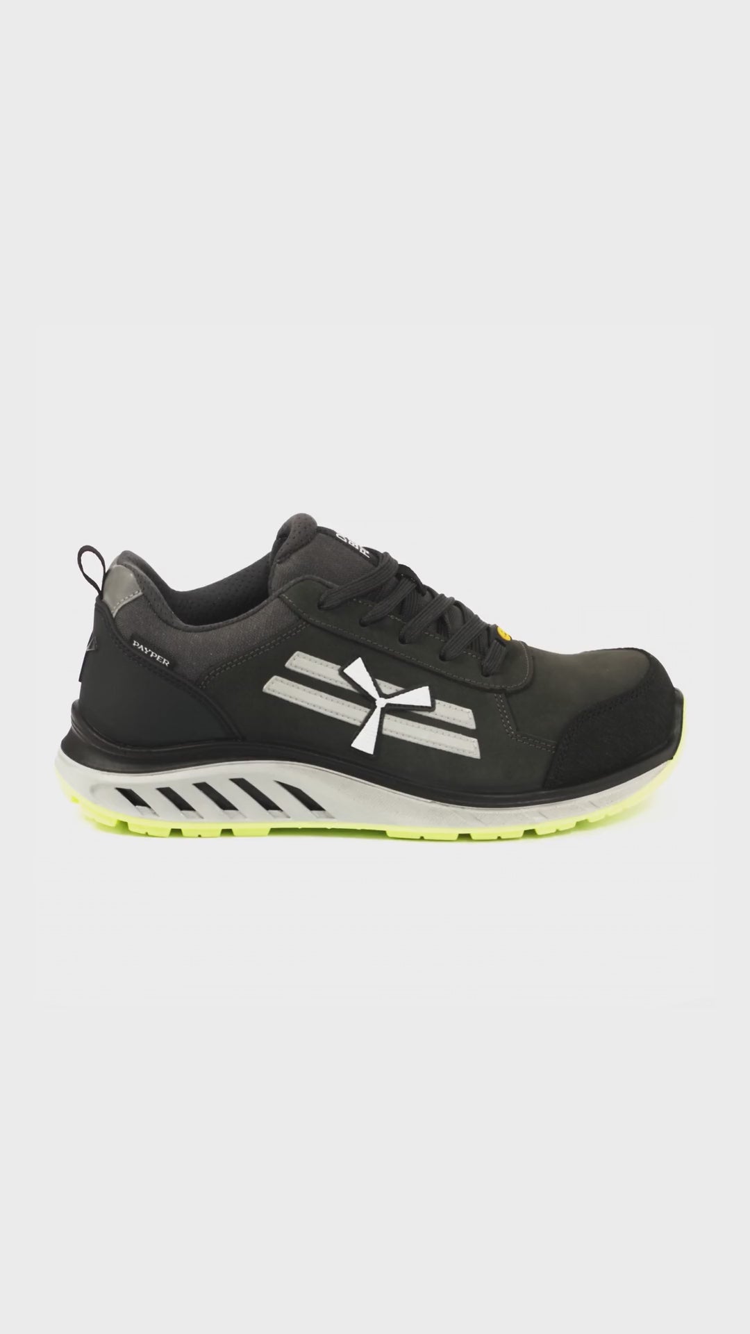 360 X-MOON Anthracite Star scarpa antinfortunistica vista a 360 gradi